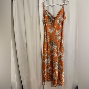 Paper Heart Satin Floral Print Dress